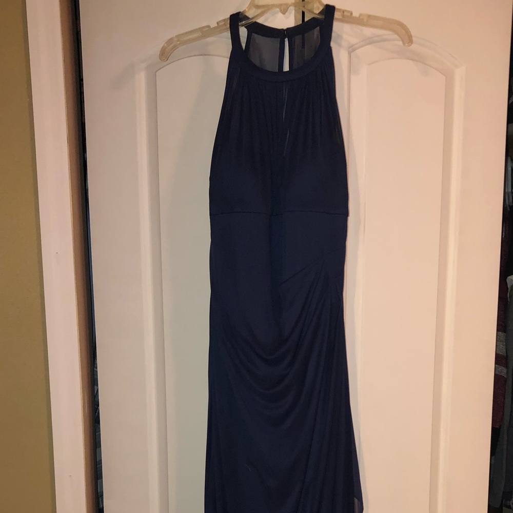 Long Dark Blue Formal Dress
